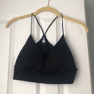 Black Bralette Criss cross detail